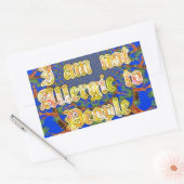 アカシア錬金術：私は人々の芸術にアレルギーはない 長方形シール (封筒)