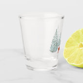 アカシカとスプルースの木 ショットグラス (左)