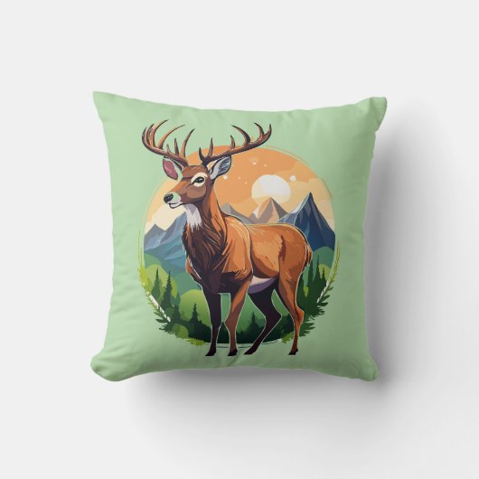 アカシカ クッション (正面)