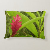 アカショウガの花（アルピニア）熱帯産 アクセントクッション (裏面)