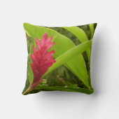 アカショウガの花（アルピニア）熱帯産 クッション (裏面)