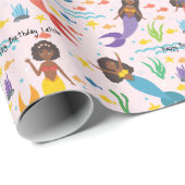 アカスタマイズフリカの人魚の波 ラッピングペーパー (ロールコーナー)
