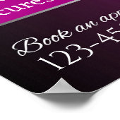 アカスタマイズフリカ美しいサロンフロント ポスター (角)