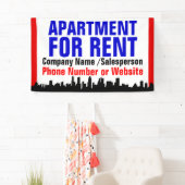 アカスタムパートメントフォーレントサイン 横断幕 (インサイチュ)