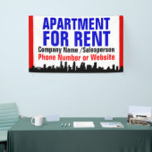 アカスタムパートメントフォーレントサイン 横断幕 (トレードショー)