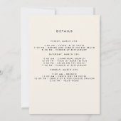 アカタンポポの花 ハッピーバチェロレッテパーティー 招待状 (裏面)