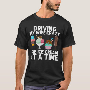 アカッコいいイスクリームアート男性へパパジェラトコー凍っていン Tシャツ