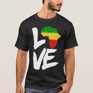 アカッコいいフリカ男性へ女性ア伝統的フリカK Tシャツ