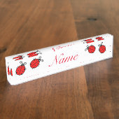 アカテグミズク這うサンダー_コーブ デスクネームプレート (側面)