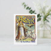 アカテネヴェレフランスのダヴィンテージ広告のポスター ポストカード (スタンド正面)