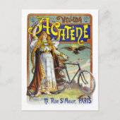 アカテネヴェレフランスのダヴィンテージ広告のポスター ポストカード (正面)