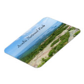 アカディのキャデラックバーからハーバーを見る マグネット (左側)