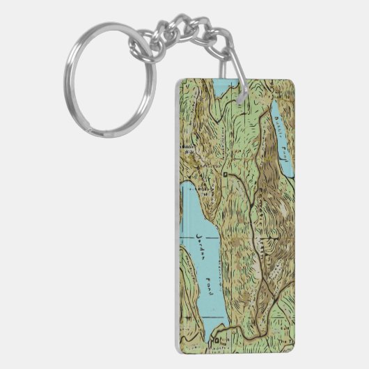 アカディアの地図 キーホルダー (正面左)