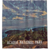 アカディアスカイ国立公園 シャワーカーテン (正面)