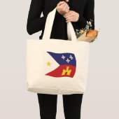アカディアナの旗トートバッグ ラージトートバッグ (正面(商品))