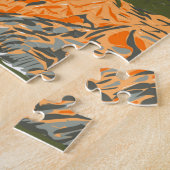 アカディアナショナルパークバーハーバーライトハウスメイン ジグソーパズル (側面)