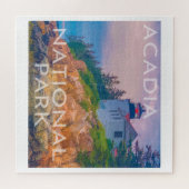 アカディアナショナルパークメインバスハーバーライトハウス ジグソーパズル (横)