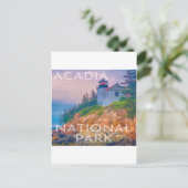 アカディアナショナルパークメインバスハーバーライトハウス ポストカード (スタンド正面)