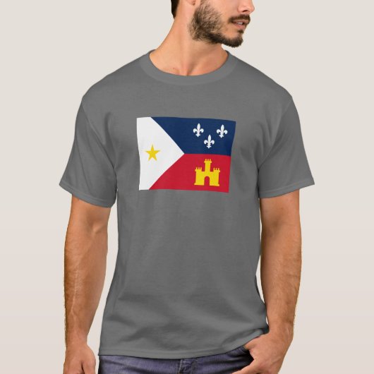 アカディアナ国旗 Tシャツ (正面)