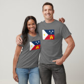 アカディアナ国旗 Tシャツ (ユニセックス)