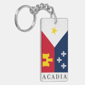 アカディアナ州旗 キーホルダー (正面左)