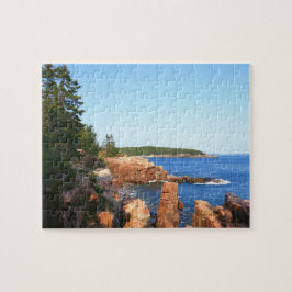 アカディアロッキービーチニアサンダーホール ジグソーパズル