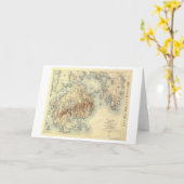 アカディア国民のParkTopographicのパノラマ式の地図 カード (黄色い花)