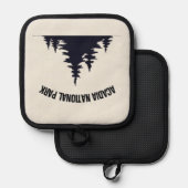 アカディア国立公園お土産クリスマスオーナメント 鍋敷き (正面/裏面)