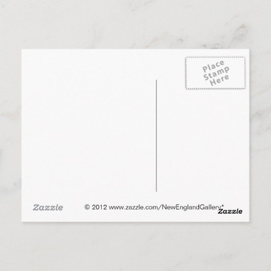 アカディア国立公園お色彩の鮮やか土産はがき ポストカード (裏面)