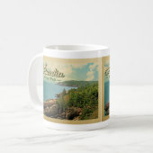 アカディア国立公園のヴィンテージ旅行 コーヒーマグカップ (正面左)