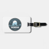 アカディア国立公園の鹿 ラゲッジタグ (正面横)