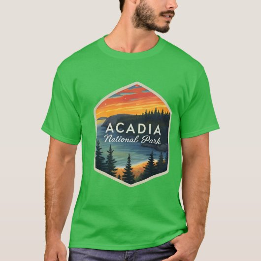 アカディア国立公園アットサンセット Tシャツ (正面)