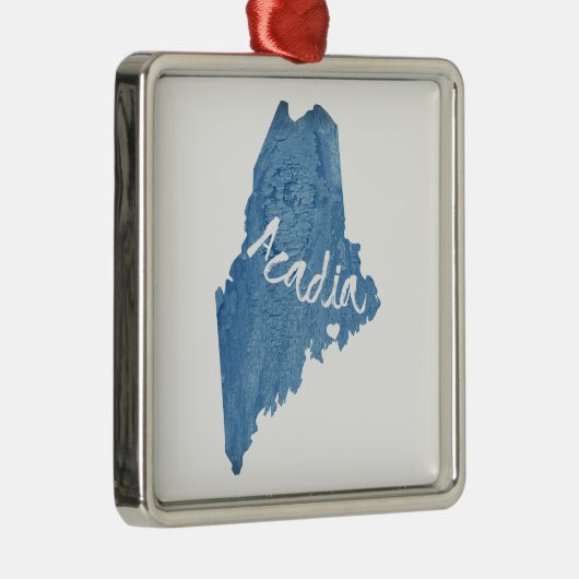 アカディア国立公園ウッドグレイン メタルオーナメント (右)