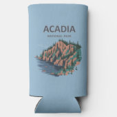 アカディア国立公園カディラックマウンテン スリム缶クーラー (裏面)