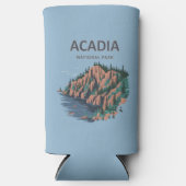 アカディア国立公園カディラックマウンテン スリム缶クーラー (正面)