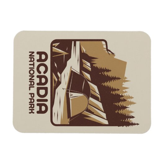 アカディア国立公園キャンピングアドベンチャー マグネット (横)