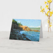 アカディア国立公園グリーティングカード カード (黄色い花)