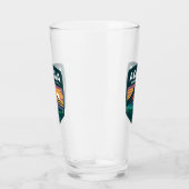 アカディア国立公園サンセットバッジイラストレーション タンブラーグラス (右)