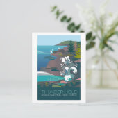 アカディア国立公園サンダーホールポストカード ポストカード (スタンド正面)