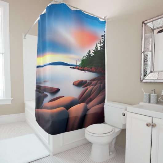 アカディア国立公園シャワーカーテン シャワーカーテン (インサイチュ)