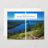 アカディア国立公園バーハーバーメインハガキ ポストカード (正面/裏面)