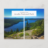 アカディア国立公園バーハーバーメインハガキ ポストカード (正面)