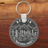 アカディア国立公園バーハーバーモノリン キーホルダー (正面)
