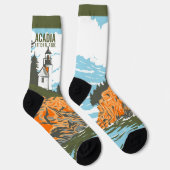 アカディア国立公園バーハーバーライトハウス ソックス (右)