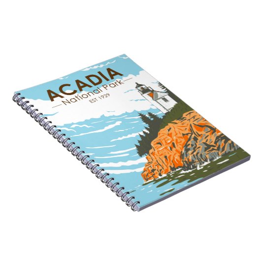 アカディア国立公園バーハーバーライトハウス ノートブック (右側)