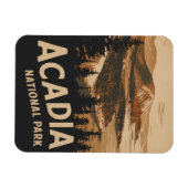 アカディア国立公園バーハーバーヴィンテージアート マグネット (横)