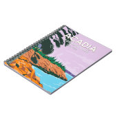 アカディア国立公園バーハーバーヴィンテージ ノートブック (左側)