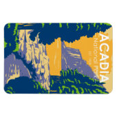 アカディア国立公園バーハーバー海パスメイン マグネット (横)