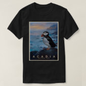 アカディア国立公園プフィン Tシャツ (デザイン正面)