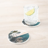 アカディア国立公園ボホウォーター色 コースター (側面)